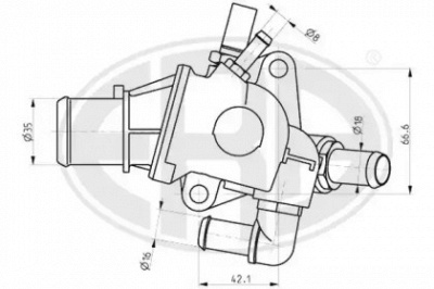 WILMINK GROUP wg1492775 -  Термостат, охлаждающая жидкость